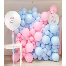 50'li Pembe & Mavi Balon Seti – Helyum Uyumlu, Dayanıklı Parti ve Organizasyon Balonları