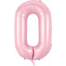 Folyo Balon Rakam Helyum Uyumlu 76  cm Pembe Renk