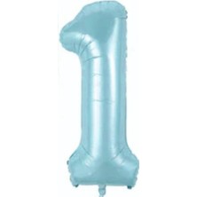 Folyo Balon Rakam Helyum Uyumlu 76 cm Mavi Renk