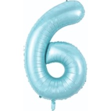 Folyo Balon Rakam Helyum Uyumlu 76 cm Mavi Renk