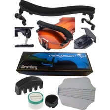 Keman Yastığı ve Reçine Susturucu Seti, 3/4 ve 4/4 Için Ergonomik Tasarım