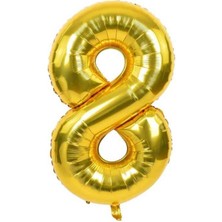 Folyo Balon Rakam Helyum Uyumlu 100 cm Gold Renk