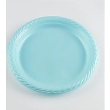 Renkli Kullan At Plastik Tabak 25 Adet