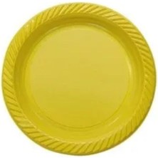 Renkli Kullan At Plastik Tabak 25 Adet