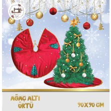 Yılbaşı Polar Ağaç Altı Örtüsü 90*90