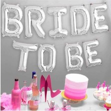 Bride To Be Yazılı Folyo Balon Konsepti Gold Renkli Bekarlığa Veda Partisi Büyük Balon Set