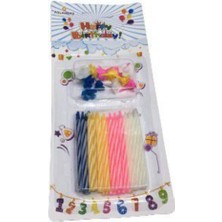 Mum Doğum Günü Mumu Seti Pasta Mumu 24'lü