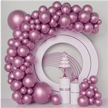 50 Li Krom Renkler Balon Zinciri Set