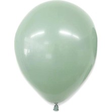 Kış Yeşili Retro Balon 12 Inc 100'LÜ