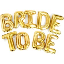 Brıde To Be Folyo Gold Balon Harf Yazı Seti