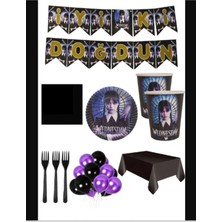 Wednesday Doğum Günü Seti 8 Kişilik