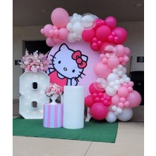 Hello Kıtty Doğum Günü Parti Konsept Balon Zinciri