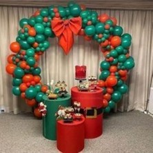Yeşil Kırmızı Balon Yılbaşı 50 Adet
