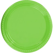 25'li Yeşil Sert Plastik Tabak