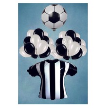 Taraftar Siyah Beyaz Balon Seti