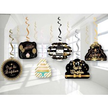 Sarkıt Tavan Süs Gold Iyiki Doğdun