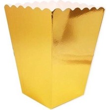 Mısır Kutusu Popcorn Metalik Gold 8 Li