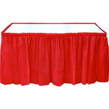 Plastik Masa Eteği Roll Up Kırmızı Renk