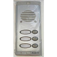 3'lü Hoparlörlü Fotoselli Butonlu Zil Paneli, Güçlü ve Şık Tasarım