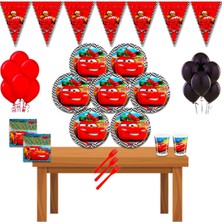 Cars Arabalar Doğum Günü Parti Malzemeleri Süsleri Seti 16 Kişilik