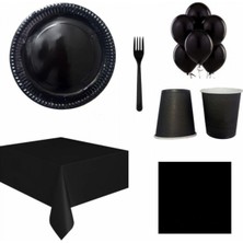 Siyah Sofra Seti 25 Kişilik