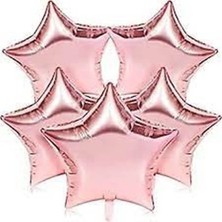 5 Adet Yıldız Folyo Balon 18 Inç  45 cm