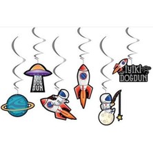 Mini Party Store Uzay Tavan Süs 6 Lı