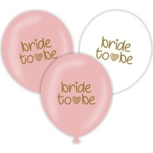 10' Lu Bride To Be Baskılı Lateks Balon Paket