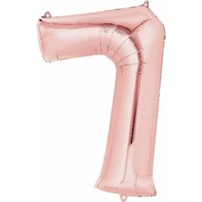 7 Rakam Rose Folyo Balon 76 cm