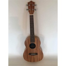 Masif Maun Ağacı 26 Inc Tenör Ukulele, Gül Desenli ve Eşikli