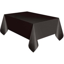 Masa Örtüsü Plastik 120*180CM Düz Siyah