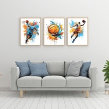 Pry Design Splash Dunk 3'lü Set Çerçeveli Tablo