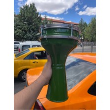 Yeşil Alüminyum Darbuka, 4 Numara, Profesyonel ve Şık Tasarım