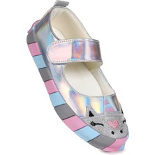 Kiko Kids  Gilan Cırtlı Kız Çocuk Babet Ayakkabı