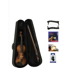 Tam Boy 4/4 Öğrenci Keman Seti: Yastık, Yedek Tel, Akort Aleti, Susturucu, Yay, Reçine