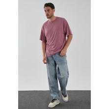 Alexander Gardi Yumuşak Dokulu Bisiklet Yaka Oversize T-Shirt