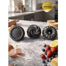 ChefTime 3'lü Mini Set Kek Kalıbı Tart&rüzgar&dilimli 10 cm