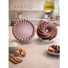 ChefTime 2'li Rose Rüzgar&tart Kek Kalıbı