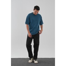 Alexander Gardi Yumuşak Dokulu Bisiklet Yaka Oversize T-Shirt