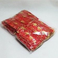 Kırmızı 100 Adet 9X12CM Çerez Kesesi Kına Kesesi Tül Kese