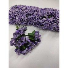 Mor Cipso Pıtırcık Çiçek – Yapay Çiçek Dekor, Masa Süsü, Fon