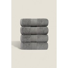 Ellaline 3'lü El Yüz Havlu Seti %100 Pamuk Sertifikalı Baş Havlusu | Mutfak | Çeyizlik 50X90CM Gri