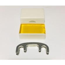 Gümüş Renk Metal Susturucu ve Keman Reçine Seti, Kaliteli Müzik Aksesuarları