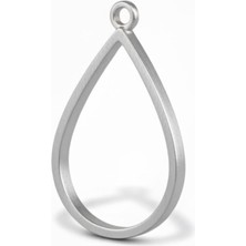 Stonechem 3.5 cm Metalik Damla Zamak Kolye Ucu Epoksi ve Takı Yapımına Uygun(5 Adet)