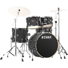 Tama IP50H6WBN-BOB Imperialstar Blacked Out Black 5 Parça (20B/10T/12T/14F/14S) Aksamlı Akustik Davul Seti