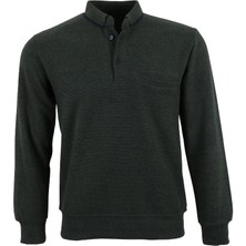 Modarar Erkek Kazak Normal Kesim Yakalı Haki Renk RAR01395