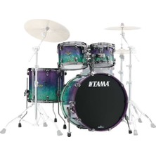 Tama WBS42BNMS-NMF Limited Starclassic Walnut/birch Nebula Mappa Burl Fade 4 Parça (22B/10T/12T/16F) Akustik Davul Seti