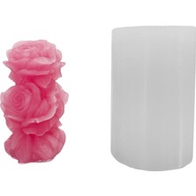 Tahtakale Toptancı Silikon 3D Sarmaşık Gül Mum Kalıbı