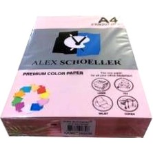 Rey Renkli Fotokopi Kağıdı Renkli Kağıt A4 80 gr Gül Pembe - 30 Adet