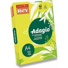 Rey Renkli Fotokopi Kağıdı Renkli Kağıt A4 80 gr Neon Fosforlu Sarı - 30 Adet